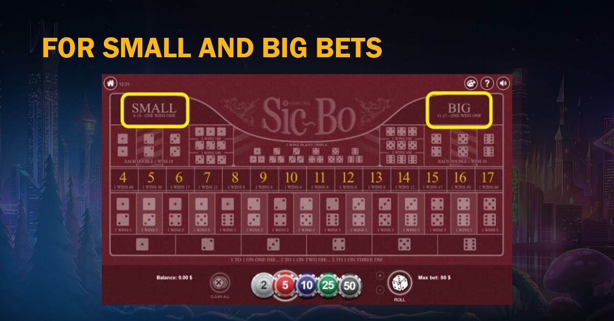 For Small and Big Bets