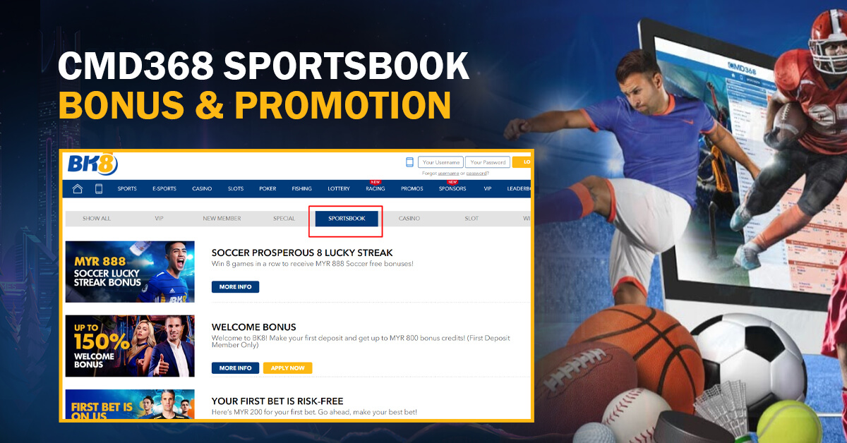 CMD368 Sportsbook Bonus & Promotion