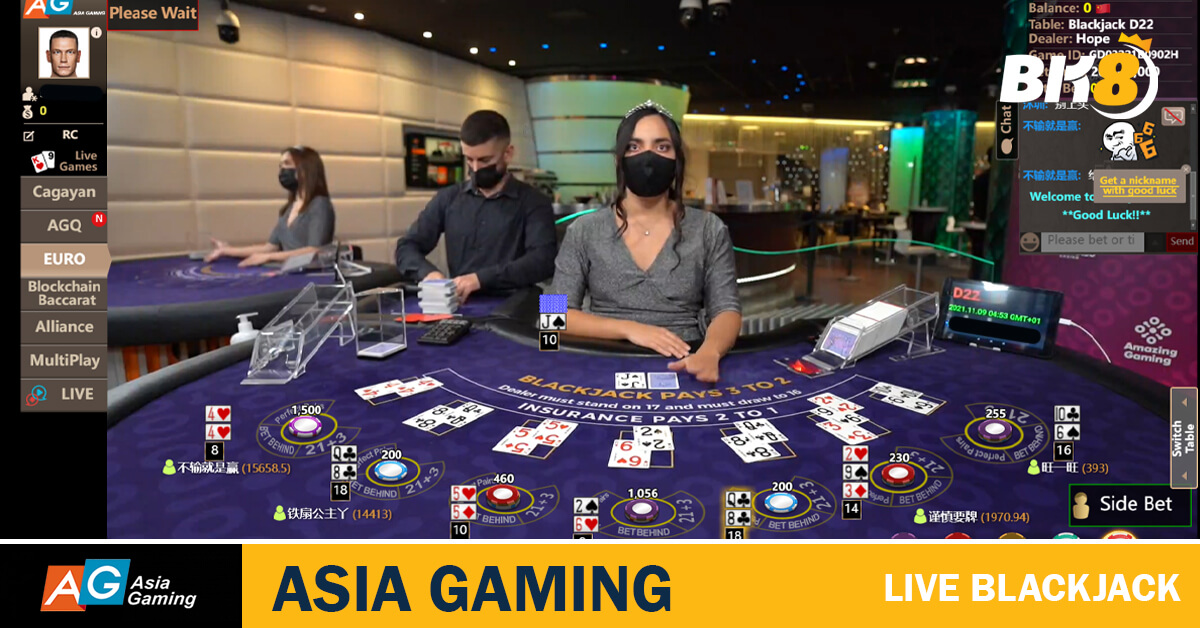 Asia Gaming Live Blackjack