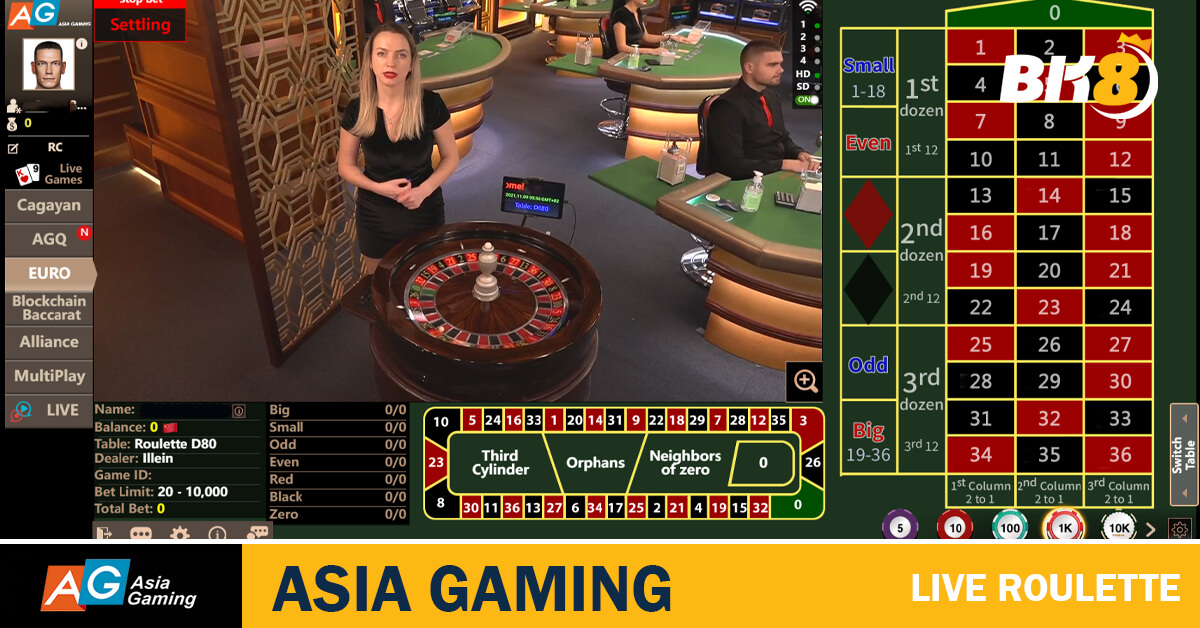 Asia Gaming Live Roulette