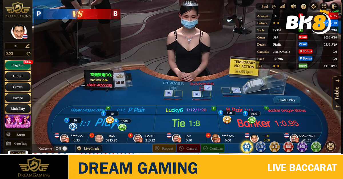 Dream Gaming Live Baccarat