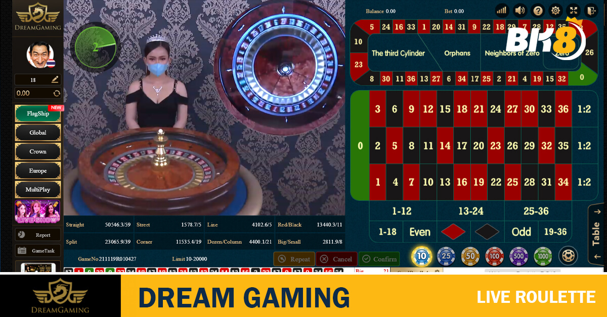 Dream Gaming Live Roulette
